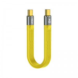 PFC4001  Short Flat FPC Data Cable USB4 40Gbps 100W 8K for Laptop & Phone