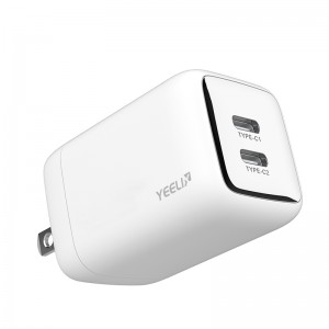 PD040A 40W Dual USB-C Ports PD Charger for iPhone14/13/12,iPad,AirPods, and your MacBook Air