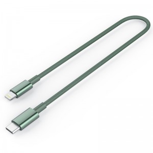 CL2002 Nylon USB-C to Lightning Charging Cable for iPhone,AirPods Pro, Supports Power Delivery