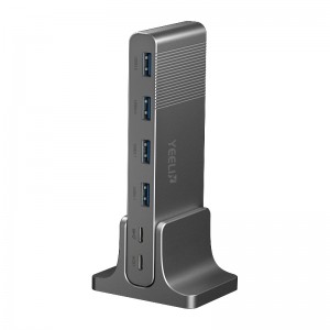 H1201 12-in-1 USB Dock – Compatible with Mac and Windows,100W Power Delivery Charging, dp4k60Hz and USB3.2, 7x USB ports, Ethernet, Audio, SD/MicroSD