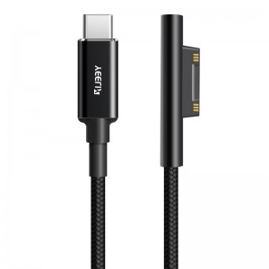 SFC01 Nylon Braided  USB C to Surface PD Charging Cable, Compatible for Microsoft Surface Pro 7/6/5/4/3 Go3/2/1 Laptop4/3/2/1,