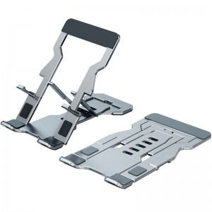 Ultra-thin portable foldable desktop seat new aluminum alloy adjustable stand for phone and tablet
