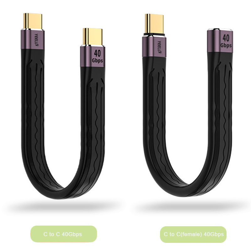 FPC4002  Short USB-C Cable Support Thunderbolt 4/3,USB 4, PD 100W Quick Charge,8K 4K Display,40Gbps Data Transfer Sync. Featured Image