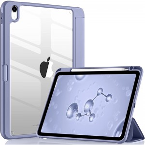 Acrylic transparent Anti-fall with pen slot flat case for 2022 ipad10.9 ipad air5